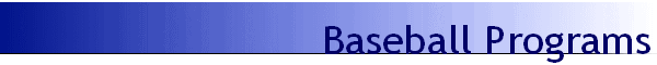 Baseball Programs